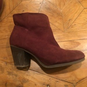 Maroon Booties